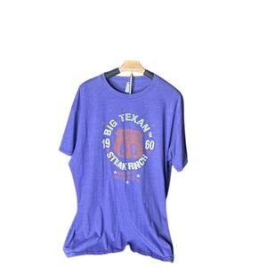 Spectra Purple mens 2xl tshirt Big Texan Steak Ranch home of the free 72 oz